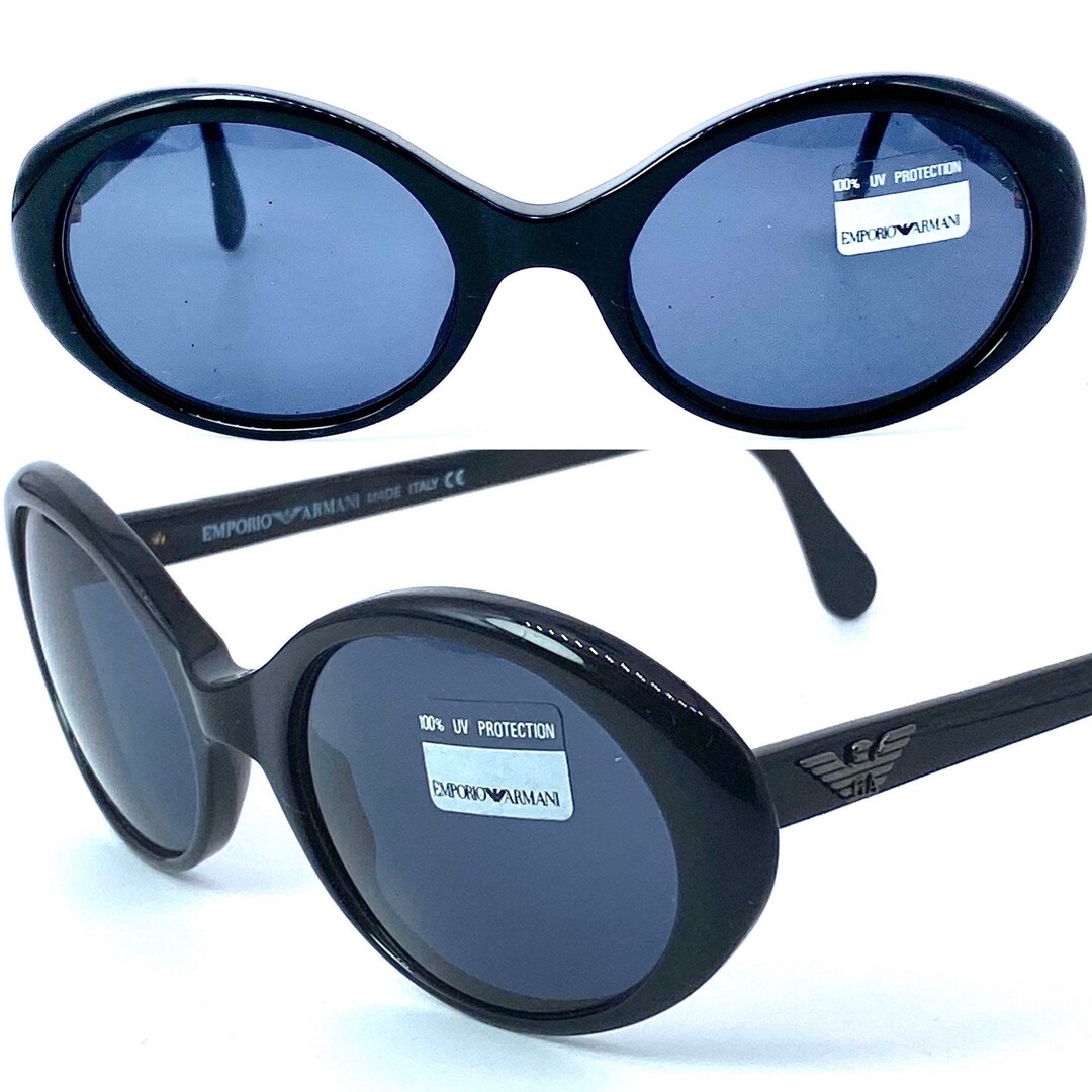 Emporio Armani 541-S Occhiale da sole ovale in celluloide nero