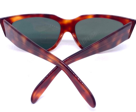 Rayban B&L Onyx Tortoise Thick Cateye Sunglasses Made in France