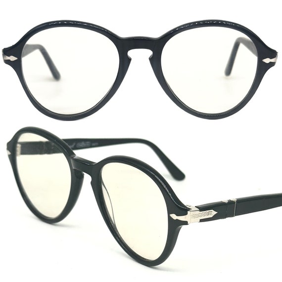 Persol Ratti black round keyhole frames hand made… - image 7