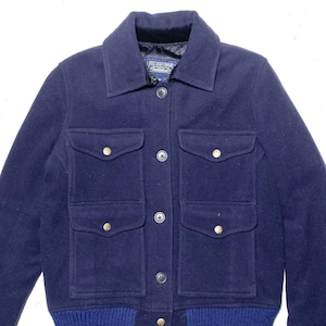 Polo Ralph Lauren navy wool jacket classic Harrington style sz S ladies, 90s mint condition