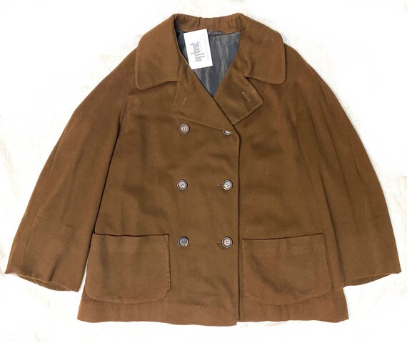 Cesare Attolini ナポリ ピュア カシミア ブラウン ダブルブレスト 