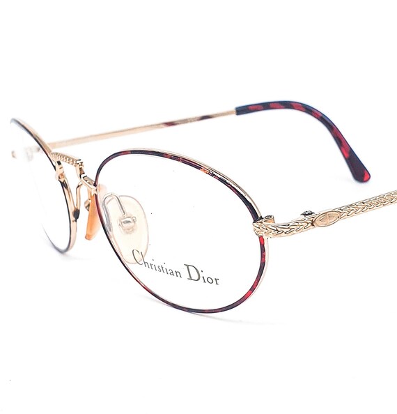 Christian Dior 2855 Oval Tortoise Gold Metal Eyeglasses  display picture 1
