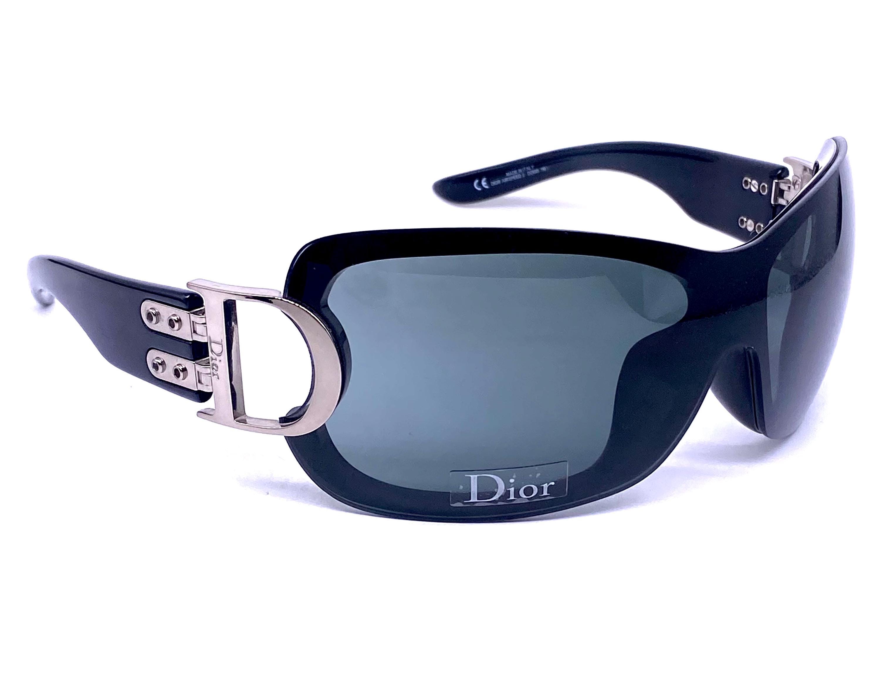 Christian Dior Airspeed 2 Sunglasses Christian Dior Airspeed 2 Modernist Black Wrap Sunglasses W  main image 3