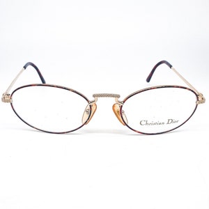 Christian Dior 2855 Oval tortoise gold Metal Eyeglasses Frame no’s 80s Austria