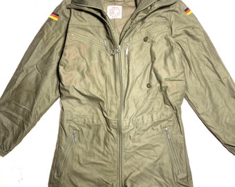 Mono de tanque/piloto del ejército alemán, década de 1970, con forro polar desmontable, en perfecto estado, talla XL