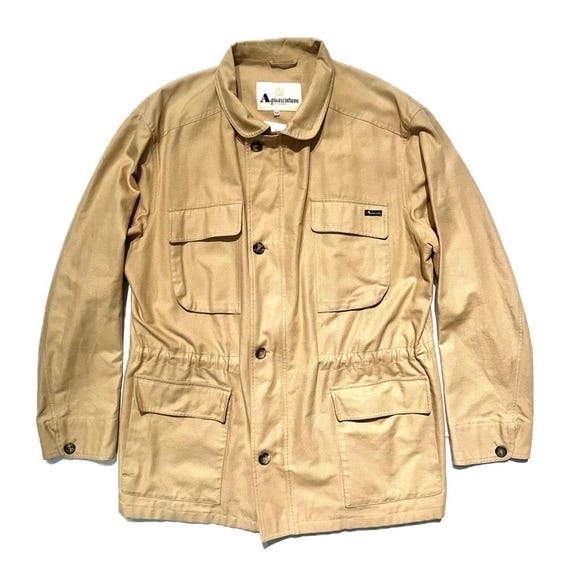Aquascutum Khaki Cotton Saharan Field Jacket New and Unworn