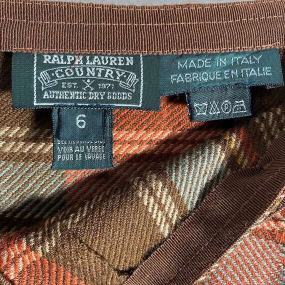 Ralph Lauren country fringed plaid tartan skirt, … - image 4