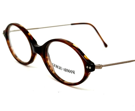 Giorgio Armani 378 oval retro frames in dark tort… - image 4