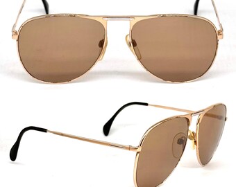 Buy Vintage 1980s Silhouette Angular Sunglasses, Cream  display picture 3