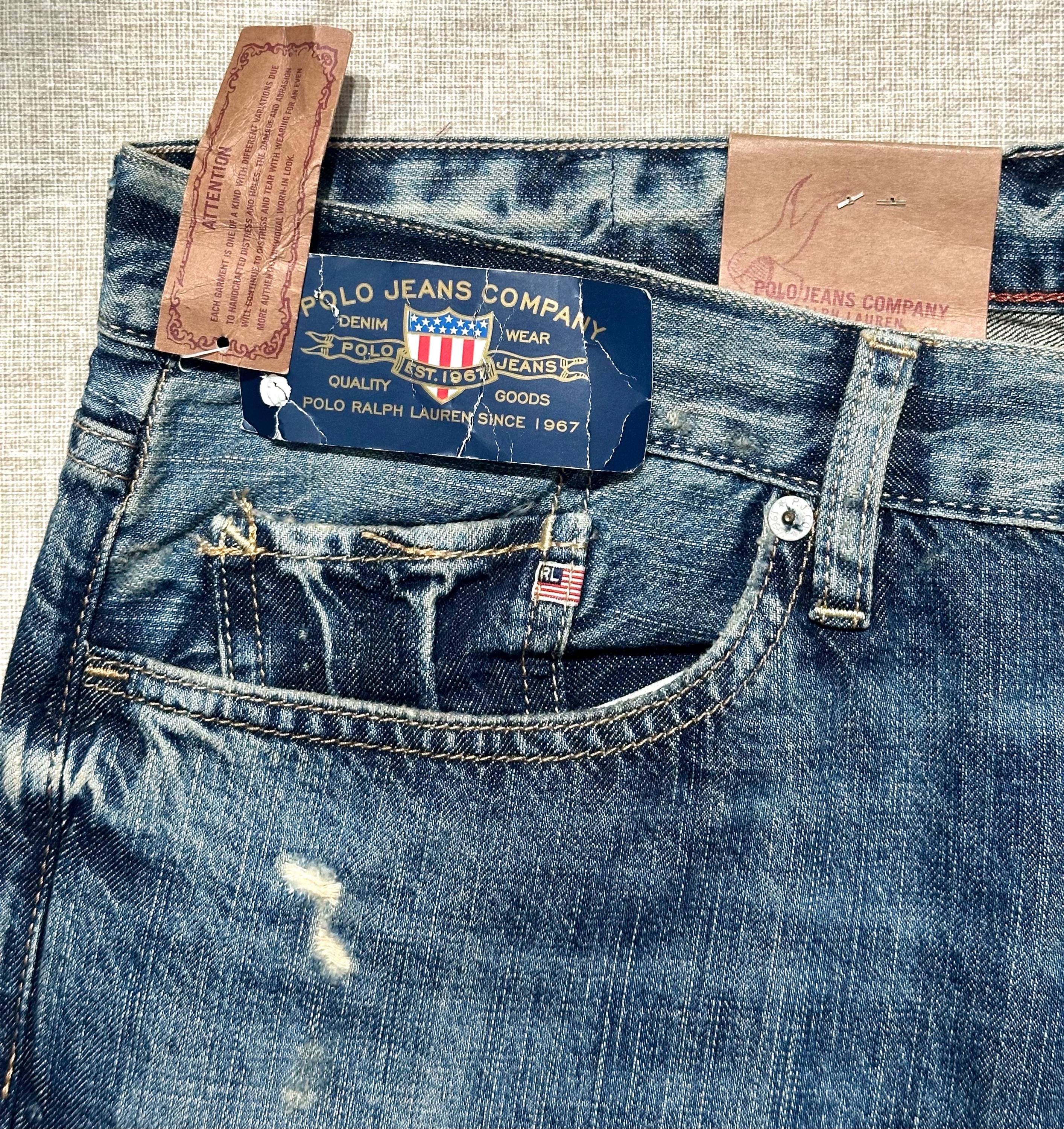 Polo Ralph Lauren Damaged Denim Pants