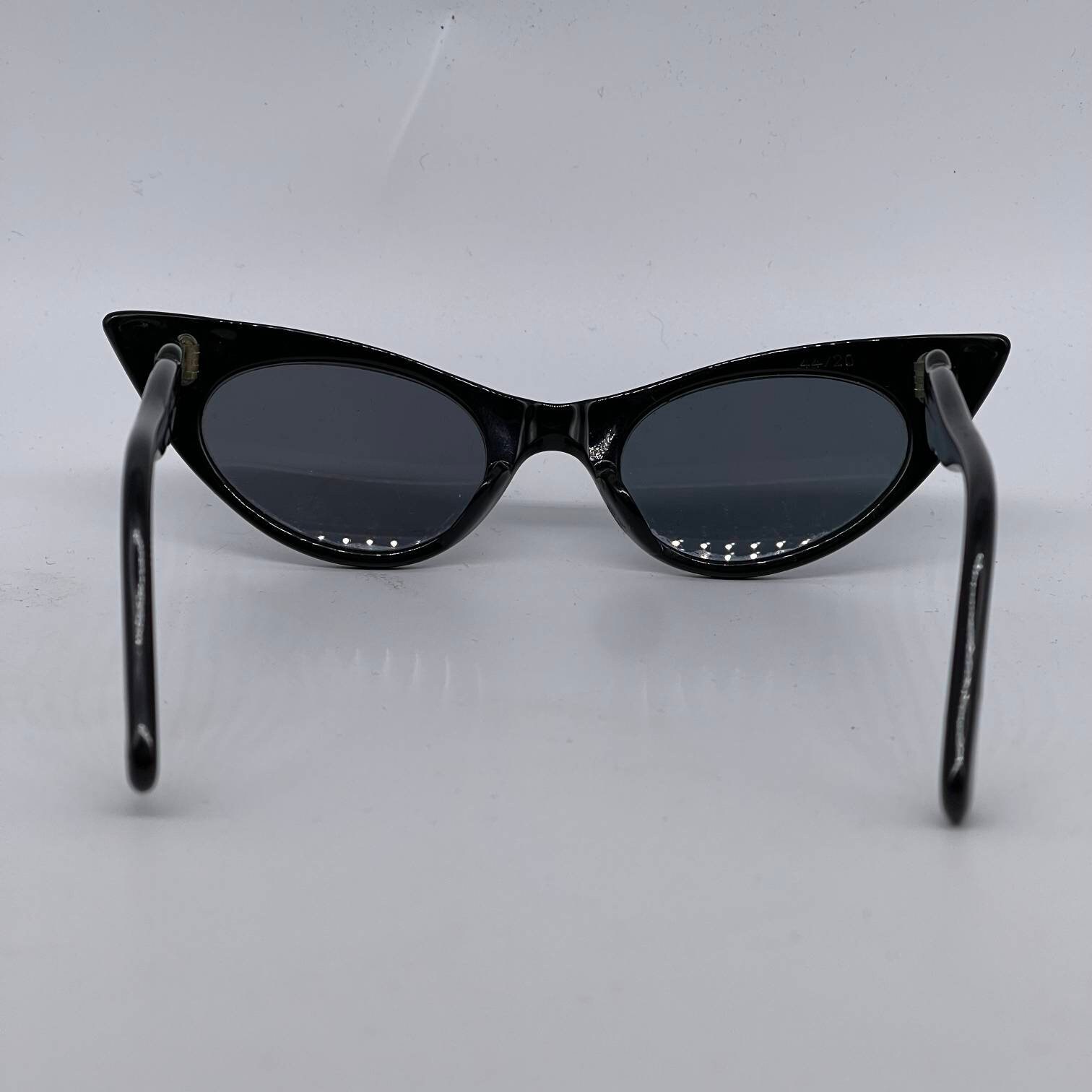 Rare Vintage 50’s swank France frames sunglasses glasses Vintage 1950s Swank Frame France Black & Clear Cat Eye  main image 2