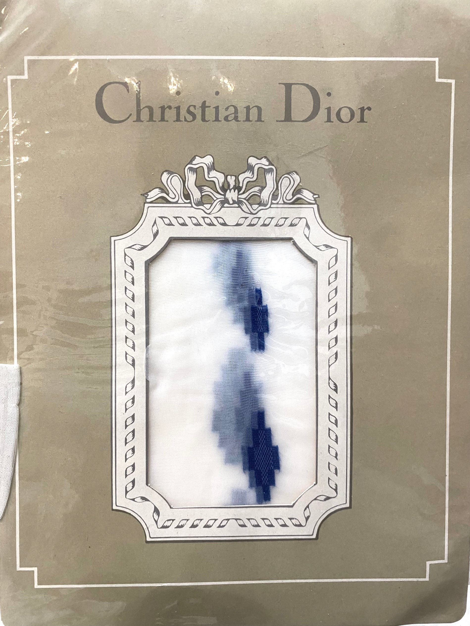 Christian Dior Red Design Nylon Tights One Size - Legsware-Shop
