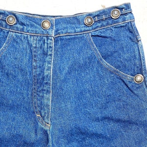 Les Copains Navajo style studded ladies jeans, 1980s NOS sz 29