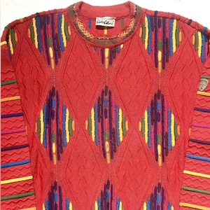 Carlo Colucci collectors Biggie style multicolor jumper size XXL -54 , Mint!