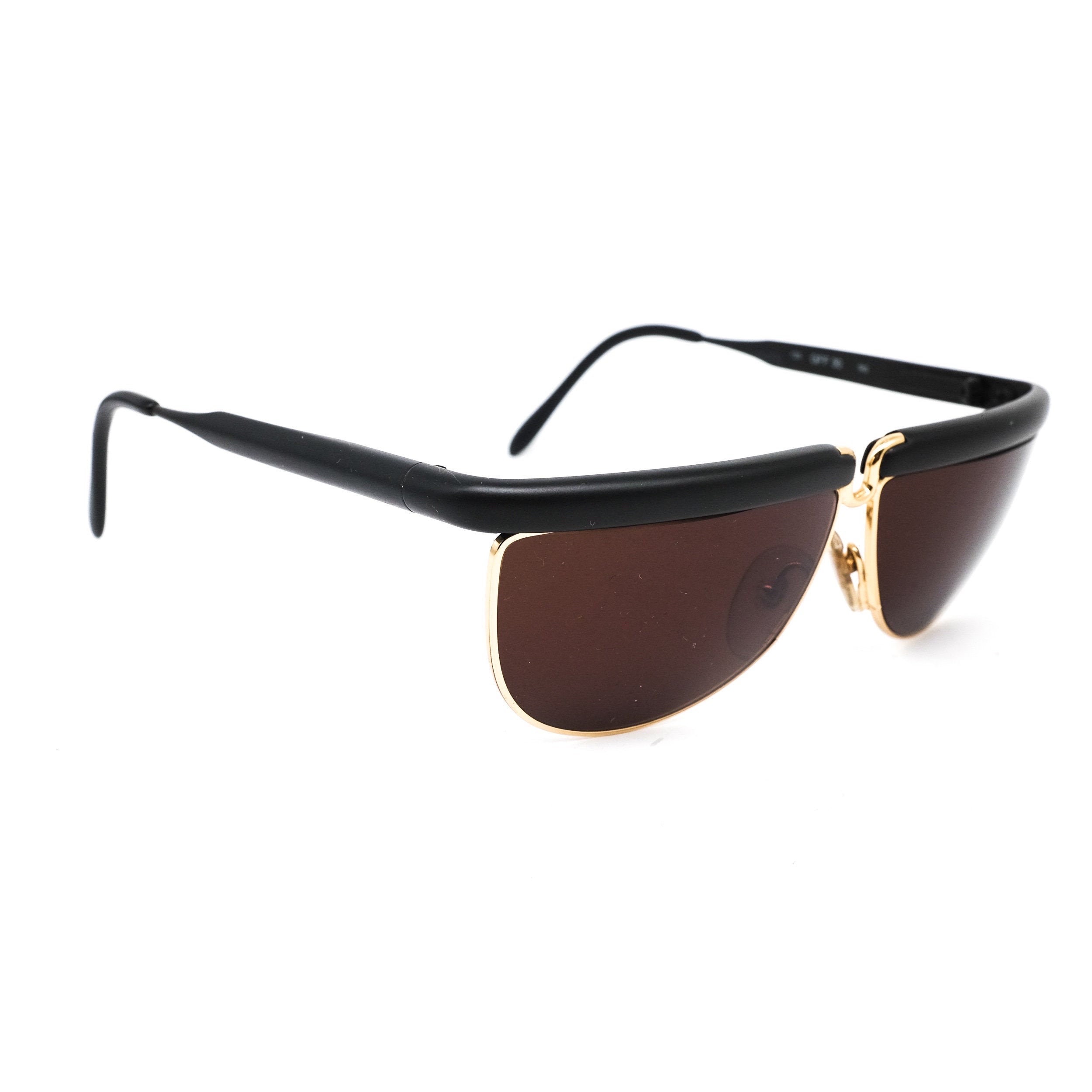 Gianfranco Ferre Vintage Black & Gold Sunglasses EUC VINTAGE GIANFRANCO FERRE GFF 181 BLACK GOLD DETAILS MADE IN  main image 3