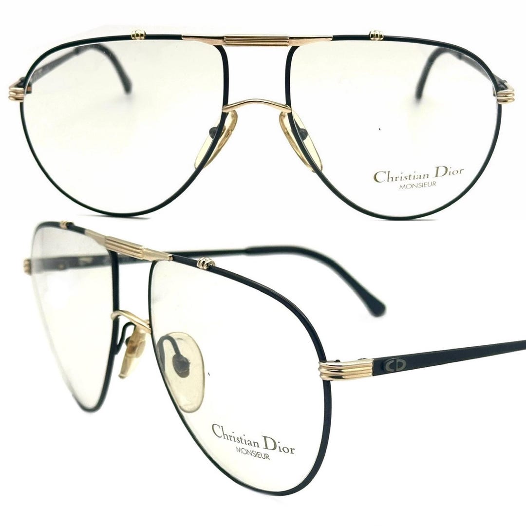 Christian Dior Monsieur 2248 black metal aviator Dior Monsieur 2248 Black/gold Metal Aviator Glasses Frames  main image 3