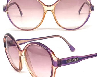 サングラス Lanvin Sunglasses LNV650SLB 001 Black Round Frame Lanvin Logo Sunglasses | Lanvin