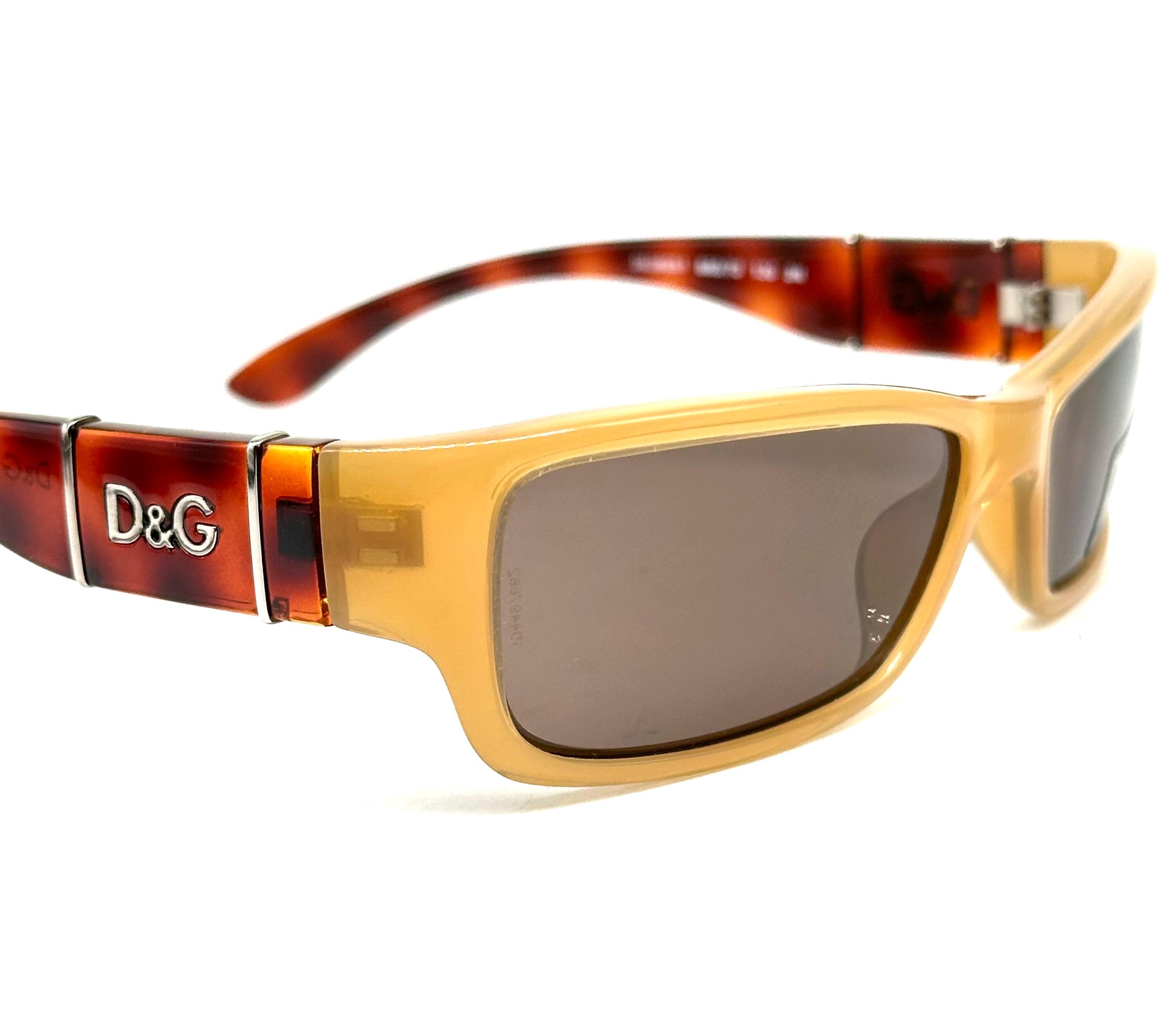 Yellow lens Unisex designer vintage Dolce & Gabbaba! Dolce & Gabbana 2080 632 – Vintage Frames Company main image 2