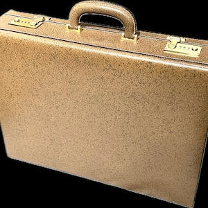 Porte-documents / porte-documents en cuir beige 24h/24 Gucci des années 70, incroyablement NOS avec boîte