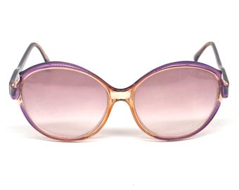 サングラス Lanvin Sunglasses LNV126SLB 770 Purple Gold Logo Round l Lanvin Designer Sunglasses | SmartBuyGlasses