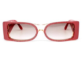 Rafaella Curiel Sunglasses Dark Red B Frame Designer 80