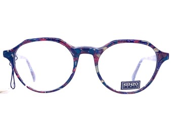 Kenzo K069 Chaplin occhiali da vista retrò rotondi piatti con