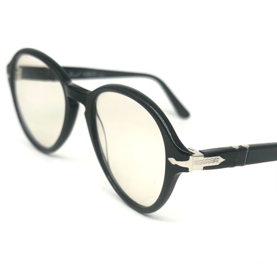 Persol Ratti black round keyhole frames hand made… - image 5