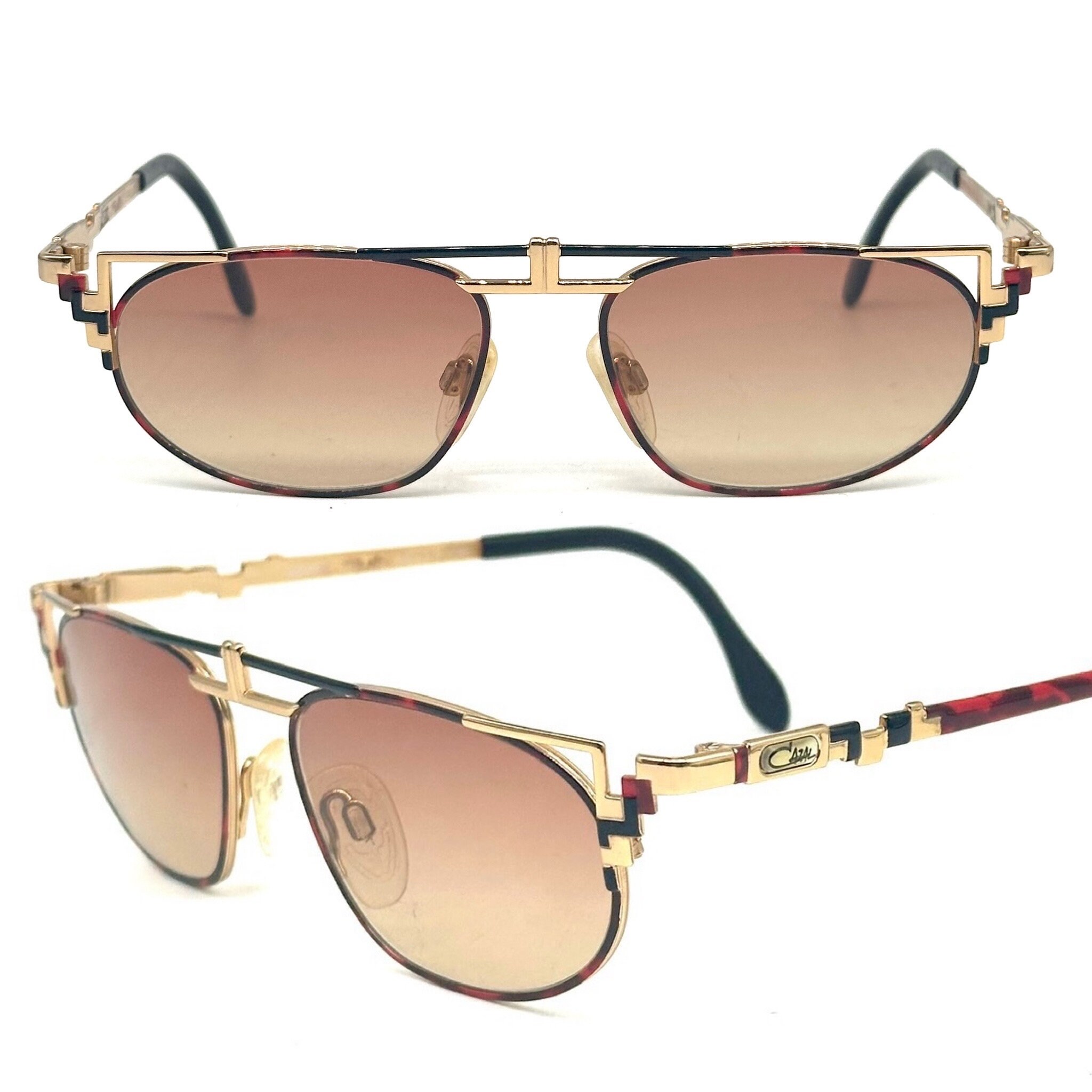 Cazal Gold & Tortoise Legend Art Deco Sunglasses 90s Designer Vintage Cazal MOD 951 COL 6 – Vintage Frames Company main image 3
