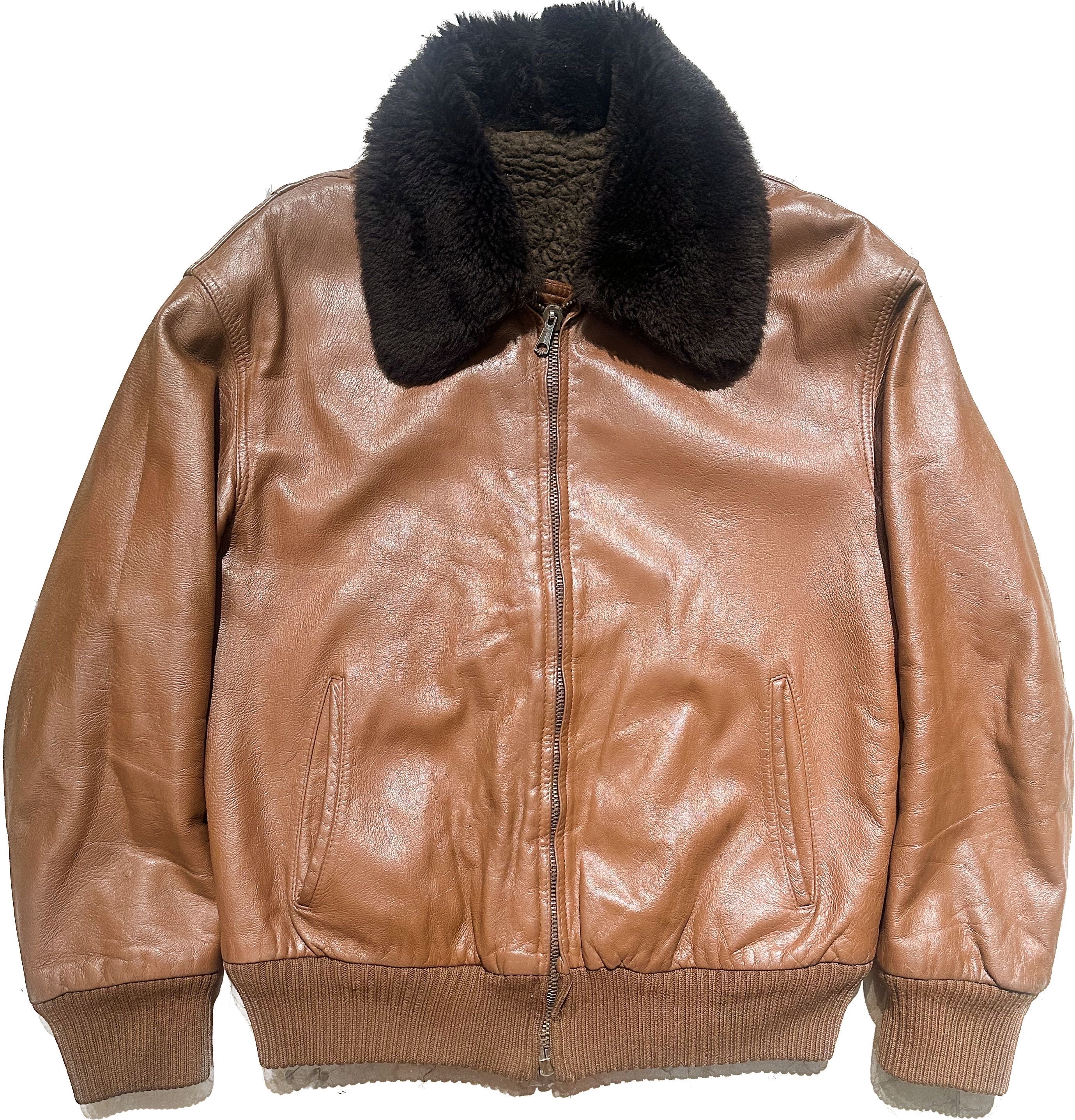 ダ*ー様 80s A-2 real leather bomber jacket 80s A-2 real leather bomber jacket vtg - メルカリ