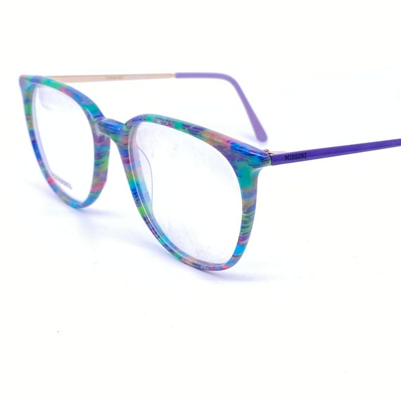 Missoni M881 Multicolor Pixel Art Celluloid Glasses Frames  display picture 2