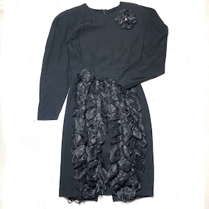 Narda “Magie Noire” elegant goth / dark ladies black evening dress with laces, new with tags, stunning