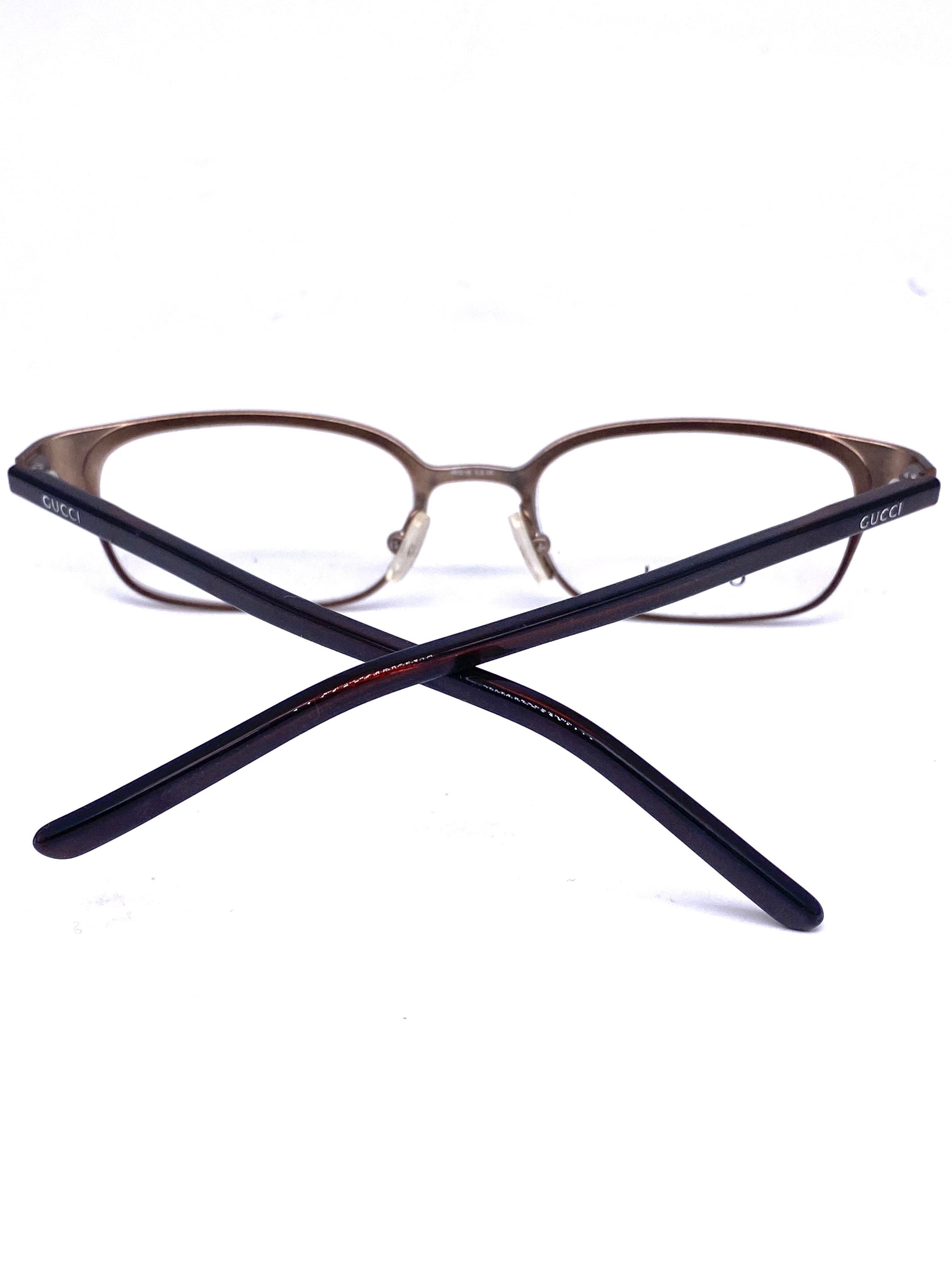 Gucci GG1647 Satin Copper Rectangular Minimalist Frames Made in 