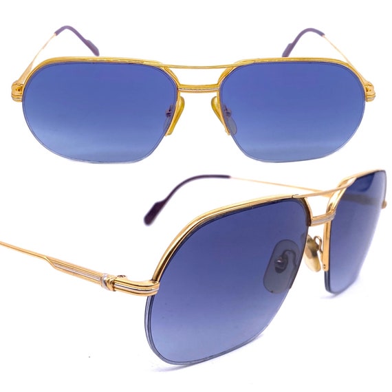 Half Rim Aviators Cartier half-rim metal aviator - Gem