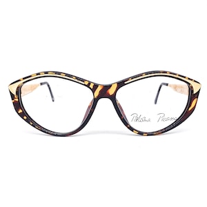 Paloma Picasso 3733 große quadratische Zebra Brillenfassung Made in Austria, NOS 1990er Jahre
