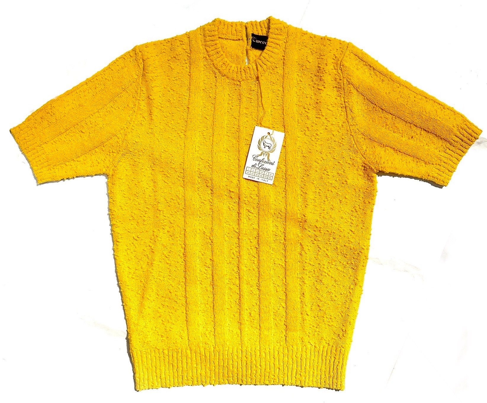 Vintage 80's Patterned Sweater - Italian New Old Stock