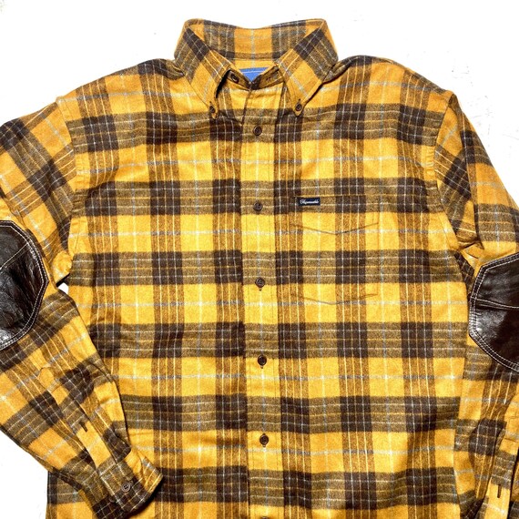 Chemise Homme Faconnable Jaune à Carreaux Fins Taille M - Occasion Excellent état
