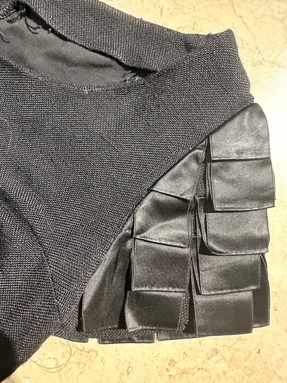 Early 1970s Polly Peck by Sybil Zelker Liittle Black Wrap Dress main image 0