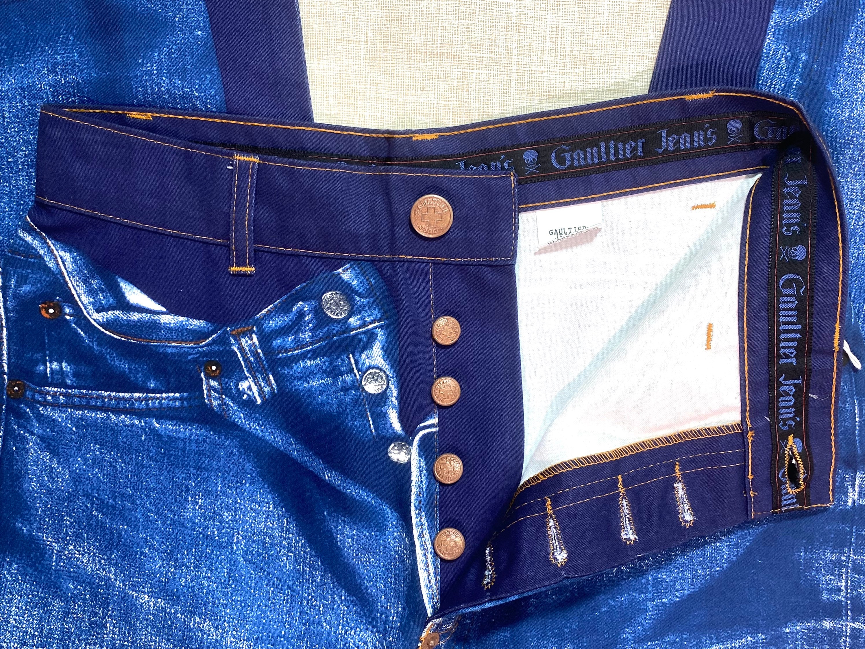 Jean Paul Gaultier Jean's 90s NOS Trompe L'oeil Conceptual