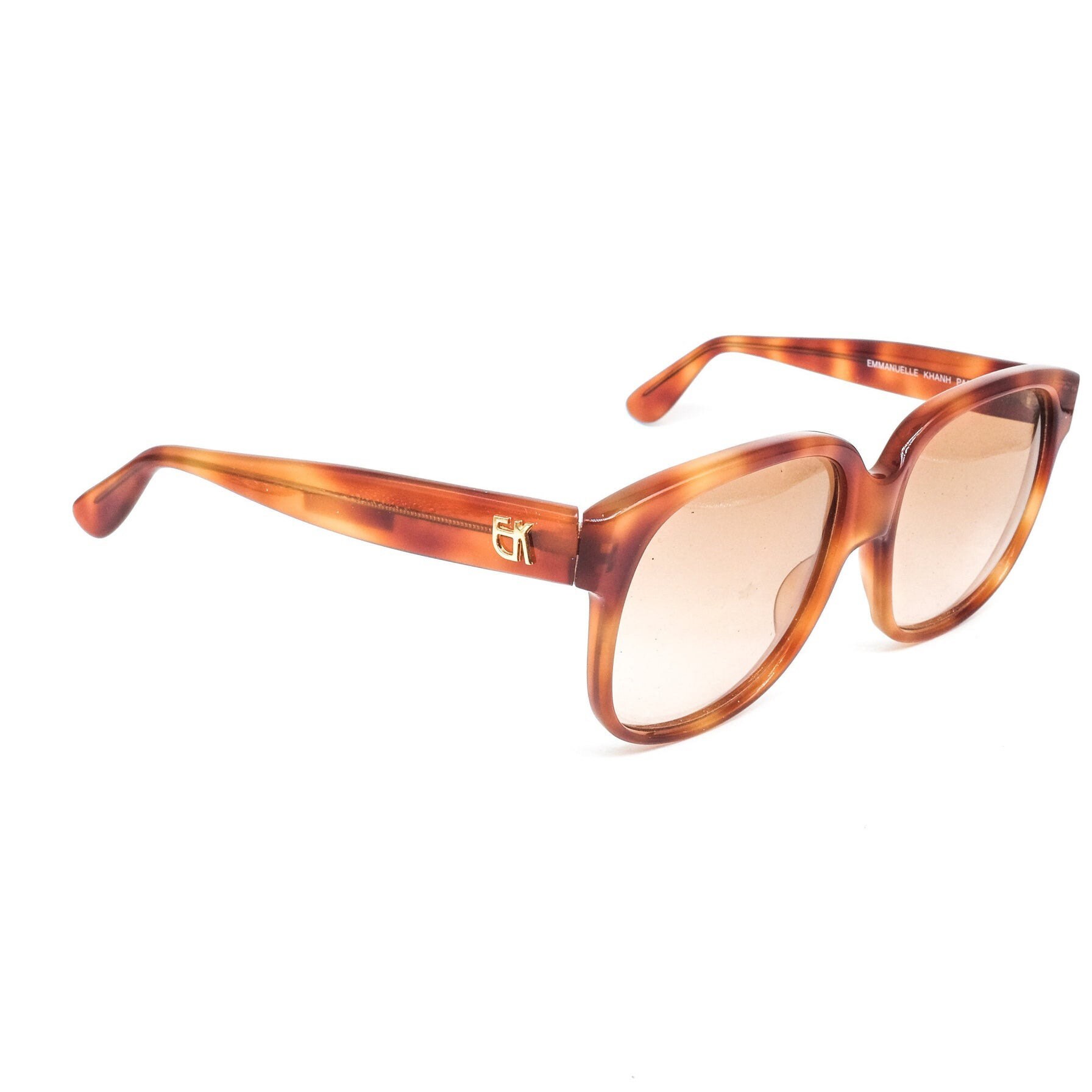 Emmanuelle Khanh VIntage Oversized Sunglasses in Tortoise Oversized aviator sunglasses in acetate – Emmanuelle Khanh main image 3
