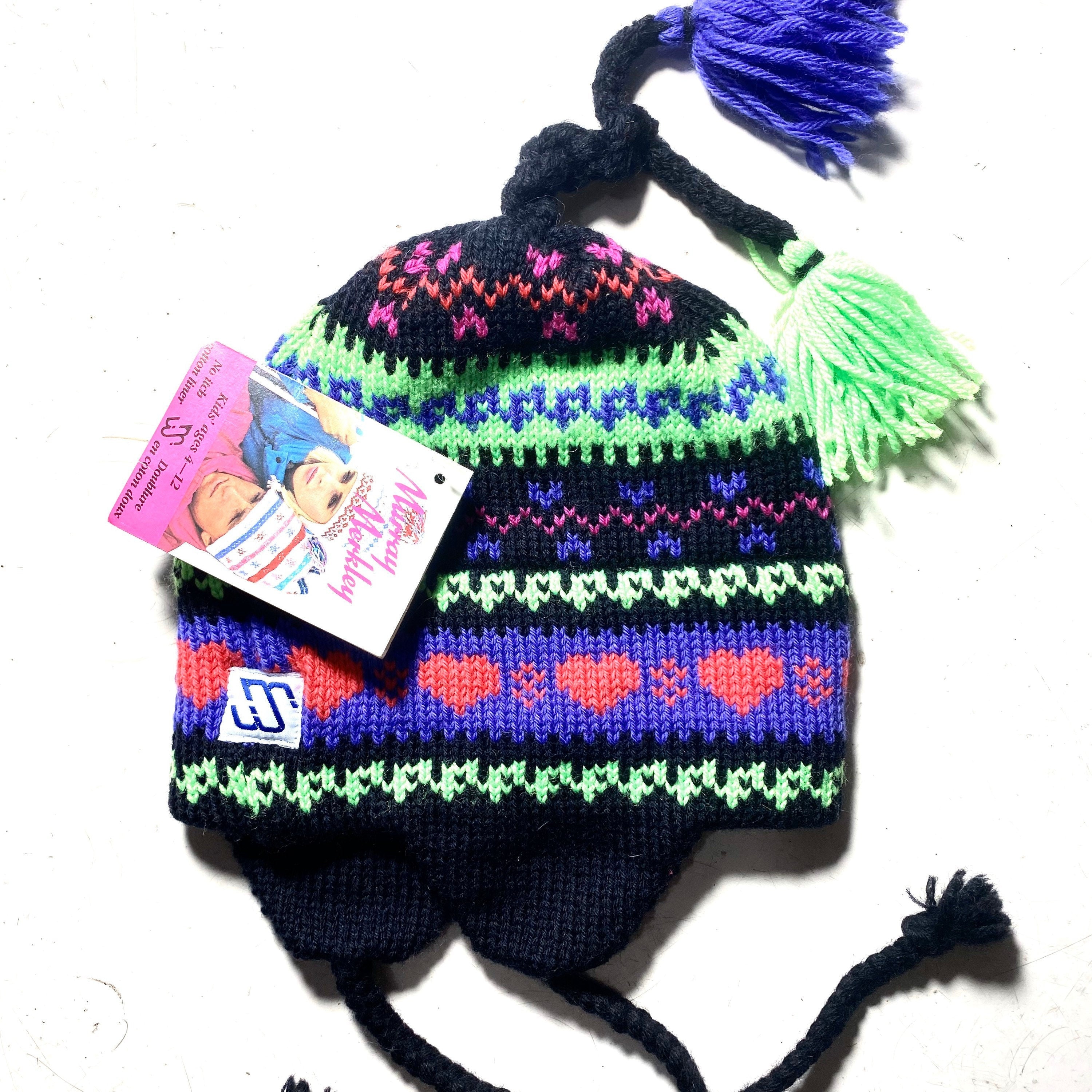 MERKLEY Wool Jacquard Knit Hat Murray Merkley - Etsy main image 4