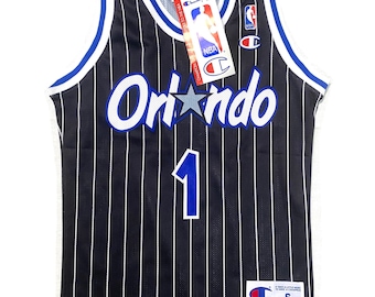 NBA Orlando Magic HARDAWAY #1 ユニフォーム 1990's Orlando Magic Jersey Mens Sz 48 Blue Penny Hardaway