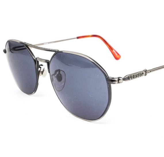 Versus Versace 943 Old Silver Oval Sunglasses Made in Italy  display picture 1