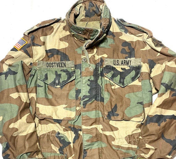 Buy M65 Alpha Industries Woodland Camo Military Cotton Canvas Coat