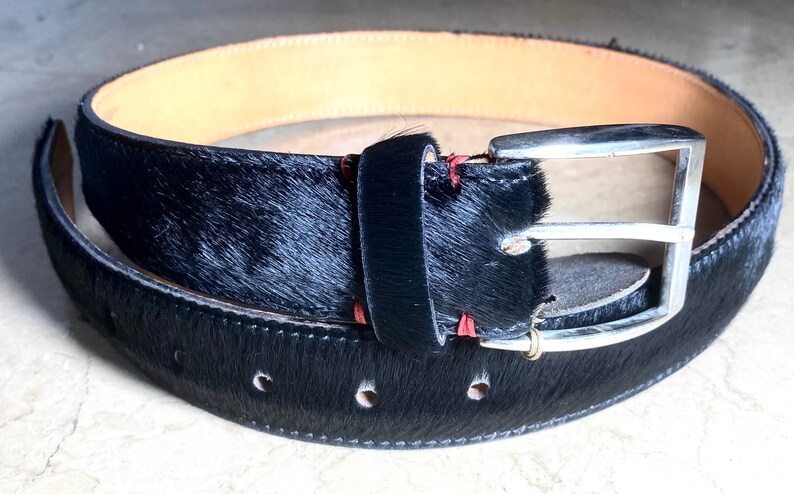 Ivy Double Buckle Belt Natural Cowhide