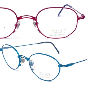 Taxi -Casanova ultra light titanium frames in 2 shapes & colors, NOS 90s Italy