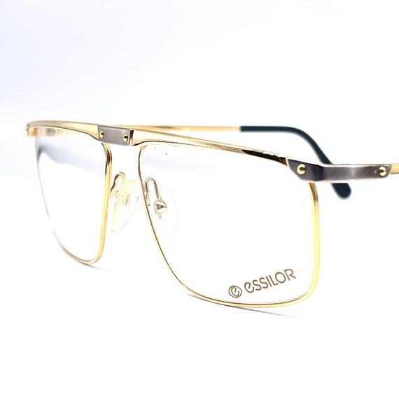 Essilor cool square flat top silver-golden metal … - image 3
