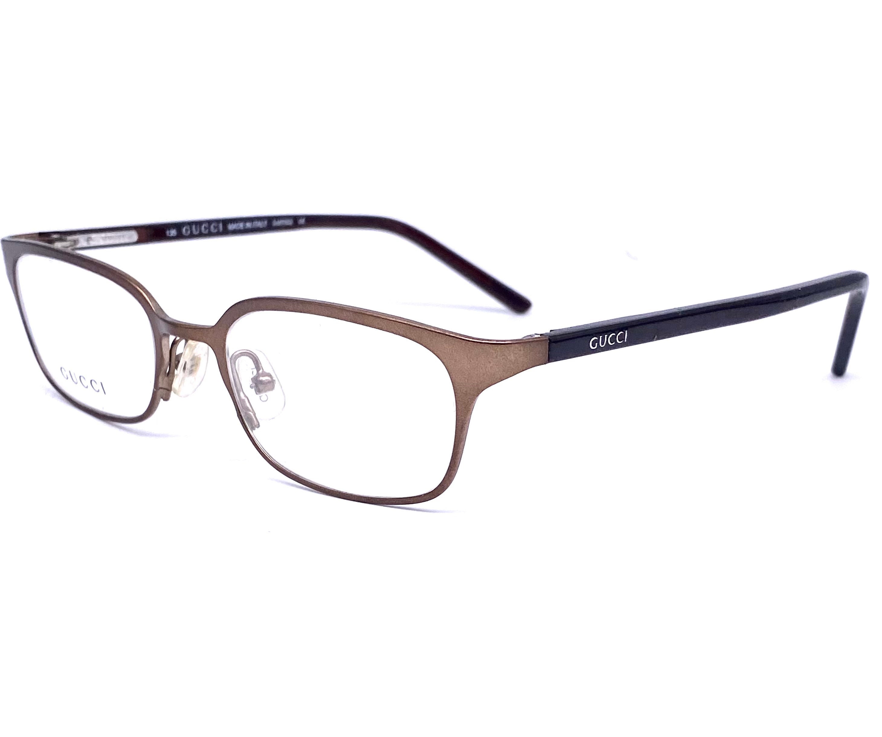 Gucci GG1647 Satin Copper Rectangular Minimalist Frames Made in 