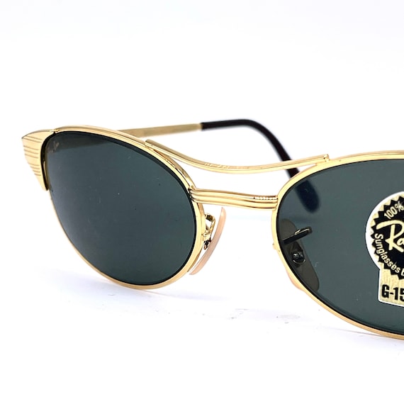 Dead Stock 1990's B&L RayBan SIGNETⅡ Rayban B and L Signet W1394 Oval Gold Plated Sunglasses NOS 90s - Etsy