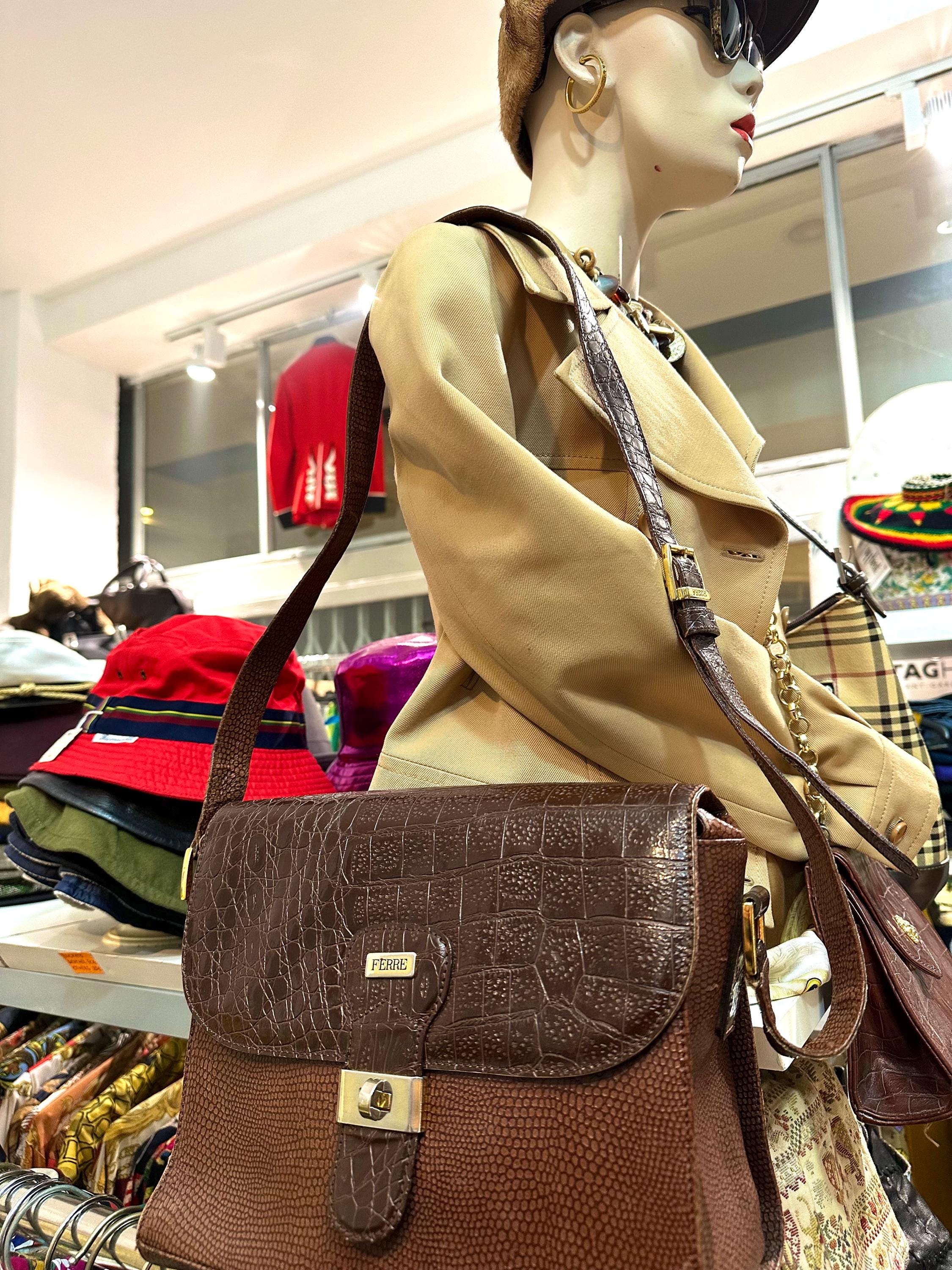 Sac à Main Business/mallette Gianfranco Ferre – Taille L Noir – état Parfait – Original Italie