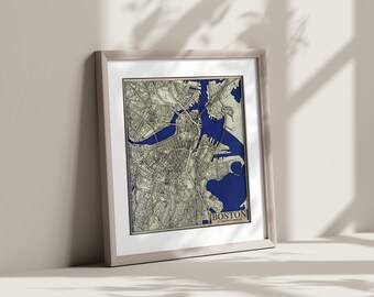 Carte en bois personnalisée en couches | Cadeau personnalisé unique pour pendaison de crémaillère | 5e anniversaire | Anniversaire Mariage | En bois | N&#39;importe quelle carte | Toutes les villes